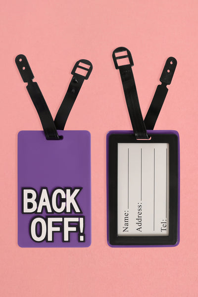 BACK OFF! LUGGAGE TAG