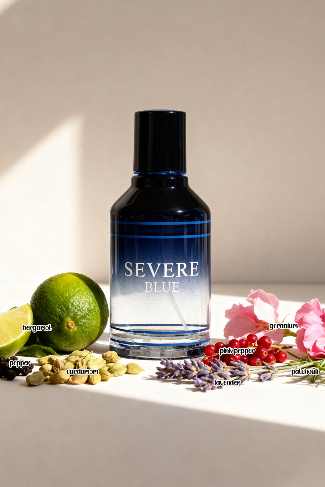 SEVERE BLUE POUR HOMME SPRAY PERFUME EAU DE PARFUM FOR MEN - 100ML