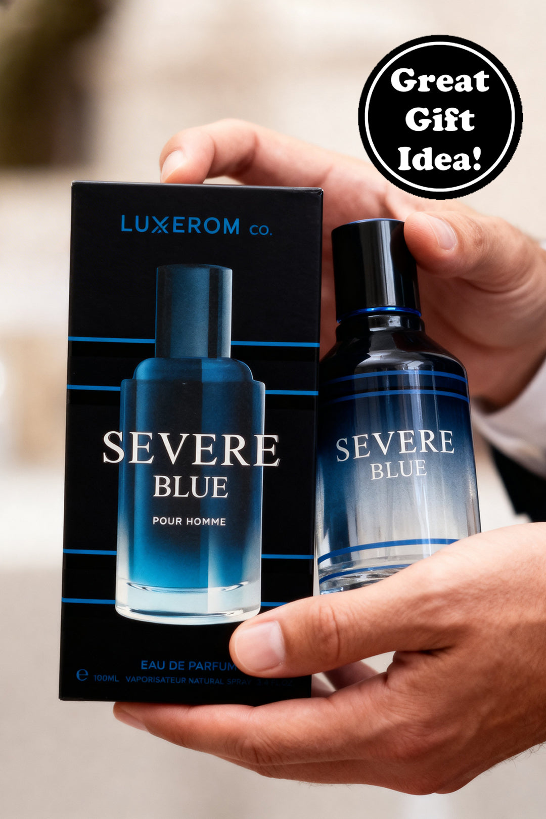 SEVERE BLUE POUR HOMME SPRAY PERFUME EAU DE PARFUM FOR MEN - 100ML