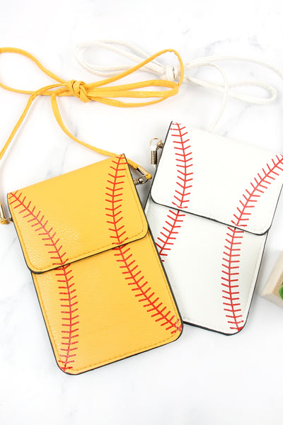 SPORTS GAMEDAY CELLPHONE TRANSPARENT CROSSBODY BAG