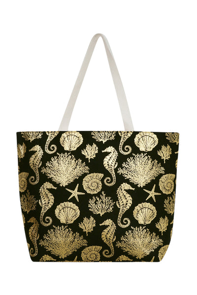 FOIL SEA LIFE TOTE BAG/1PC (NOW $6.75 ONLY!)