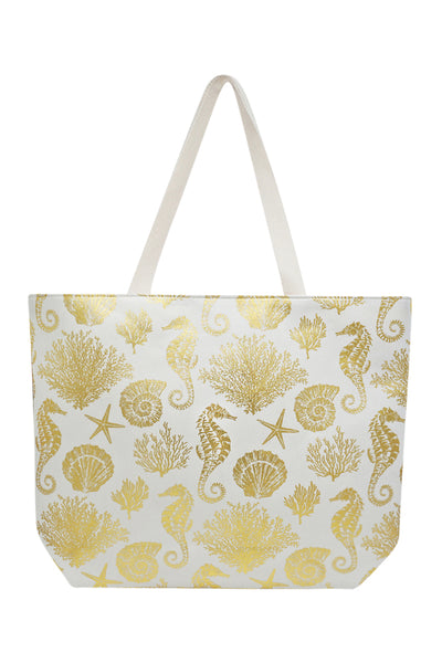 FOIL SEA LIFE TOTE BAG/1PC (NOW $6.75 ONLY!)