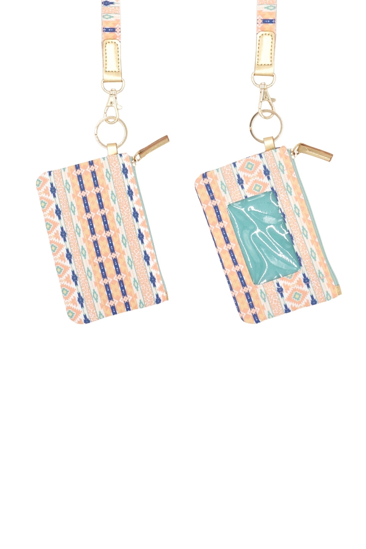 LEOPARD TRIBAL ID WALLET & DETACHABLE LANYARD