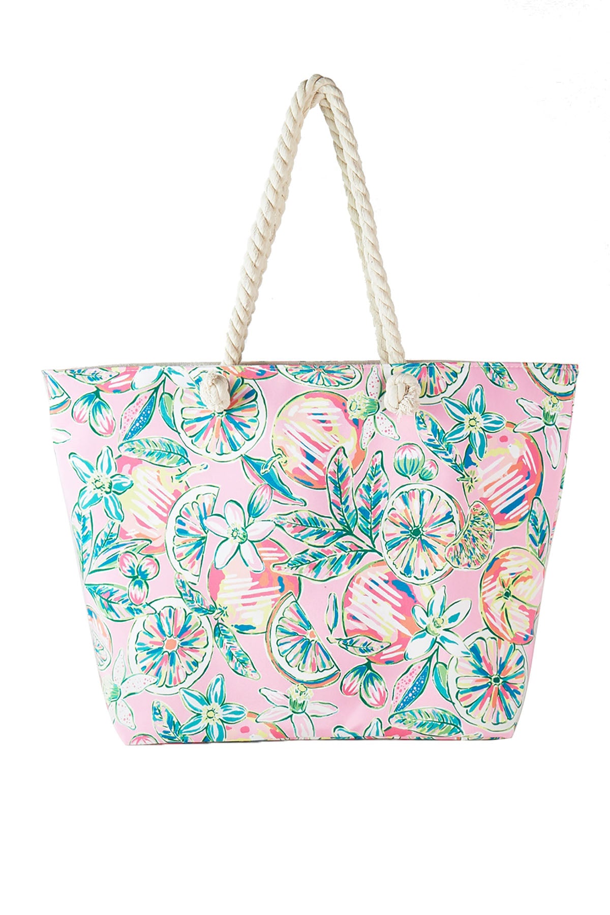 HAND DRAWN PRINT TOTE BEACH BAG