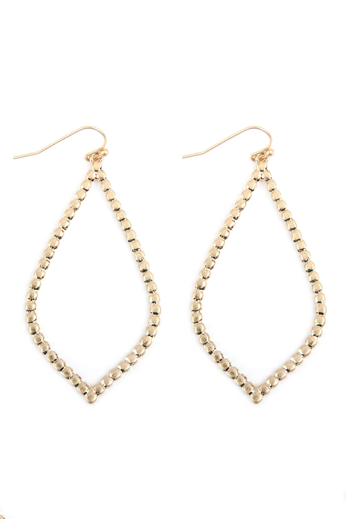 OPEN CAST MARQUISE DROP EARRINGS