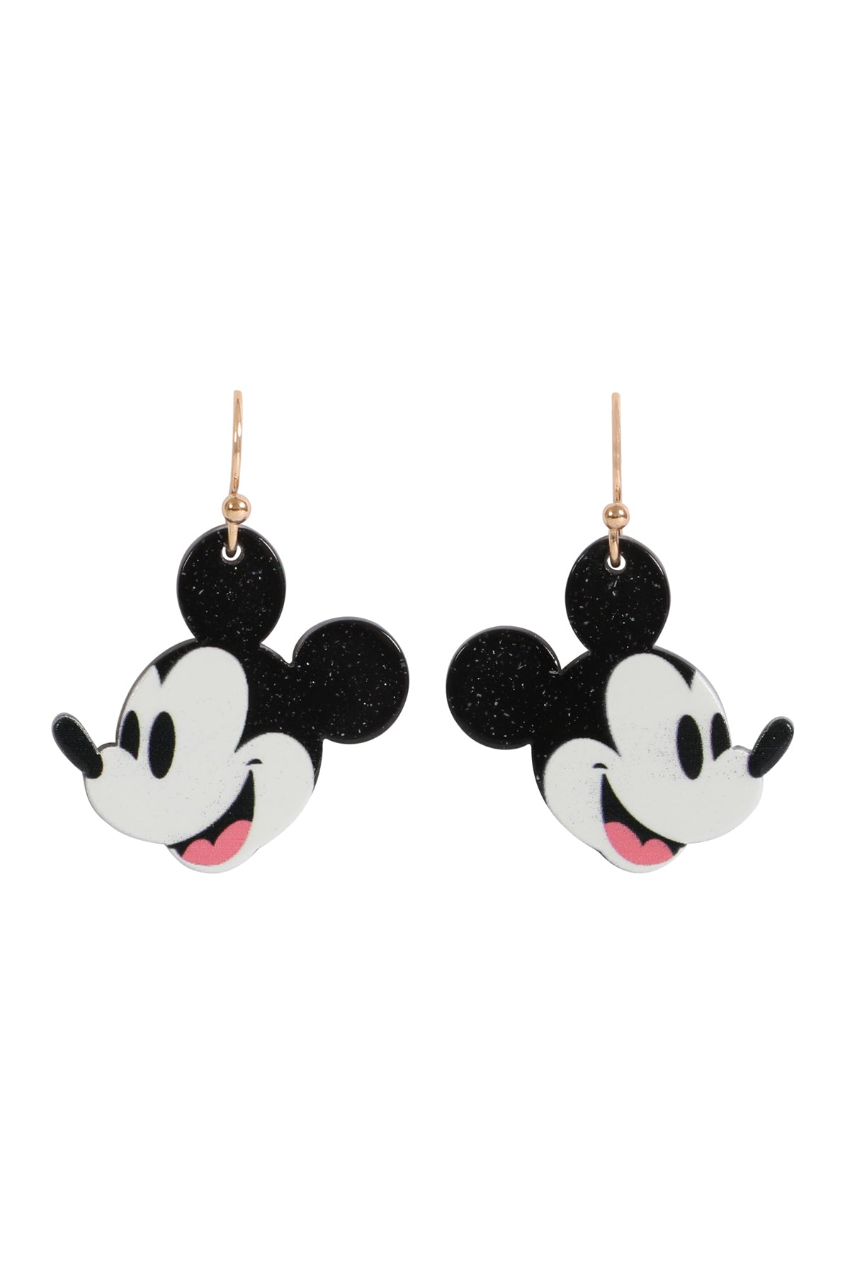 MICKEY MOUSE DANGLING HOOK EARRINGS