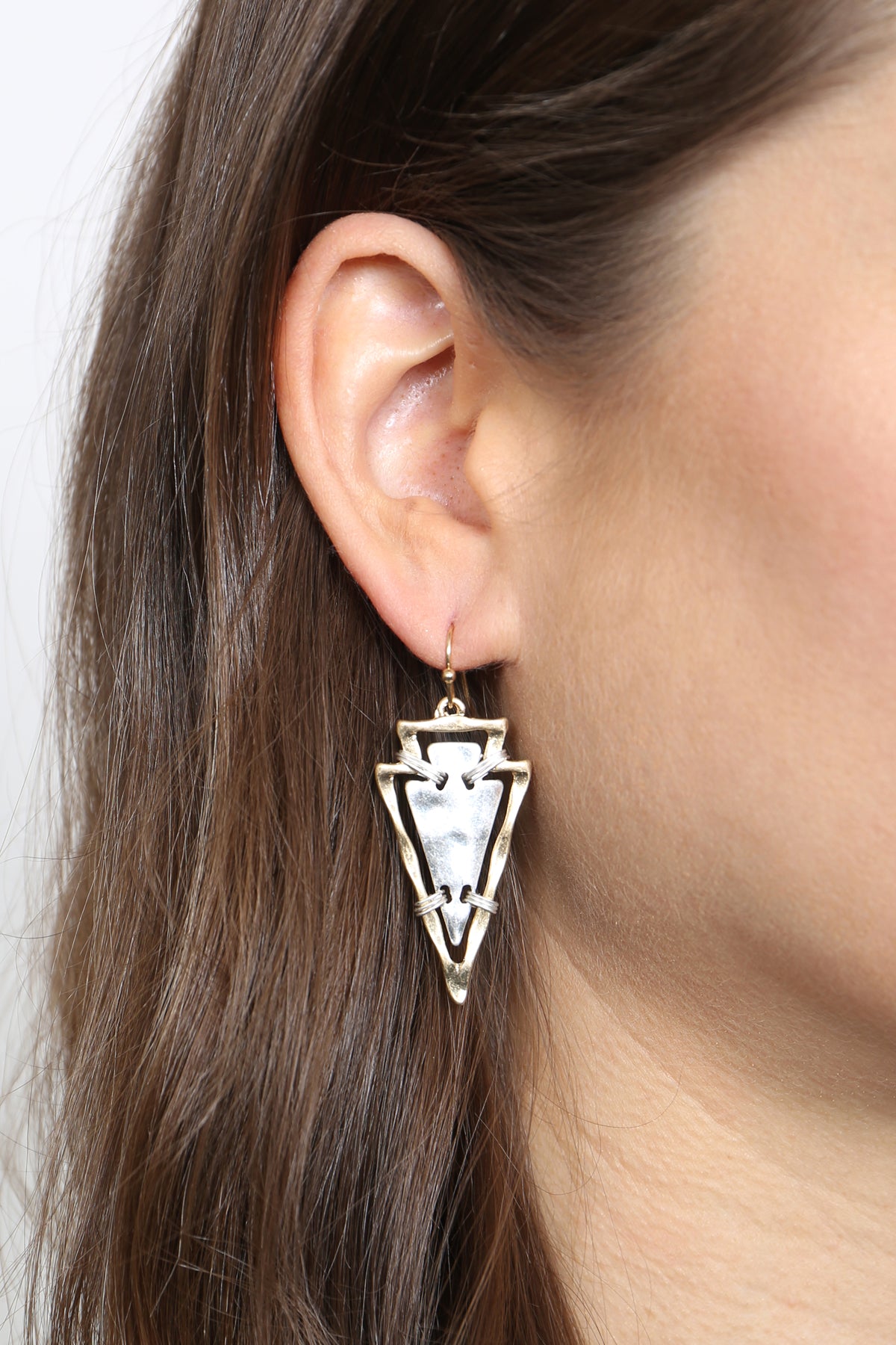 WIRE WRAPPED ARROW HEAD EARRINGS (NOW $2.75 ONLY!)