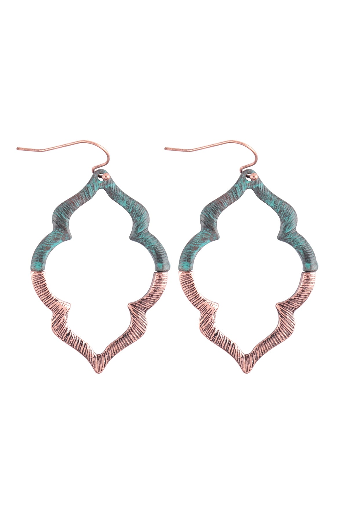 EMBELLISHED MARQUISE CAST EARRINGS