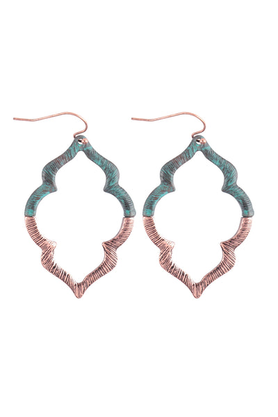 EMBELLISHED MARQUISE CAST EARRINGS