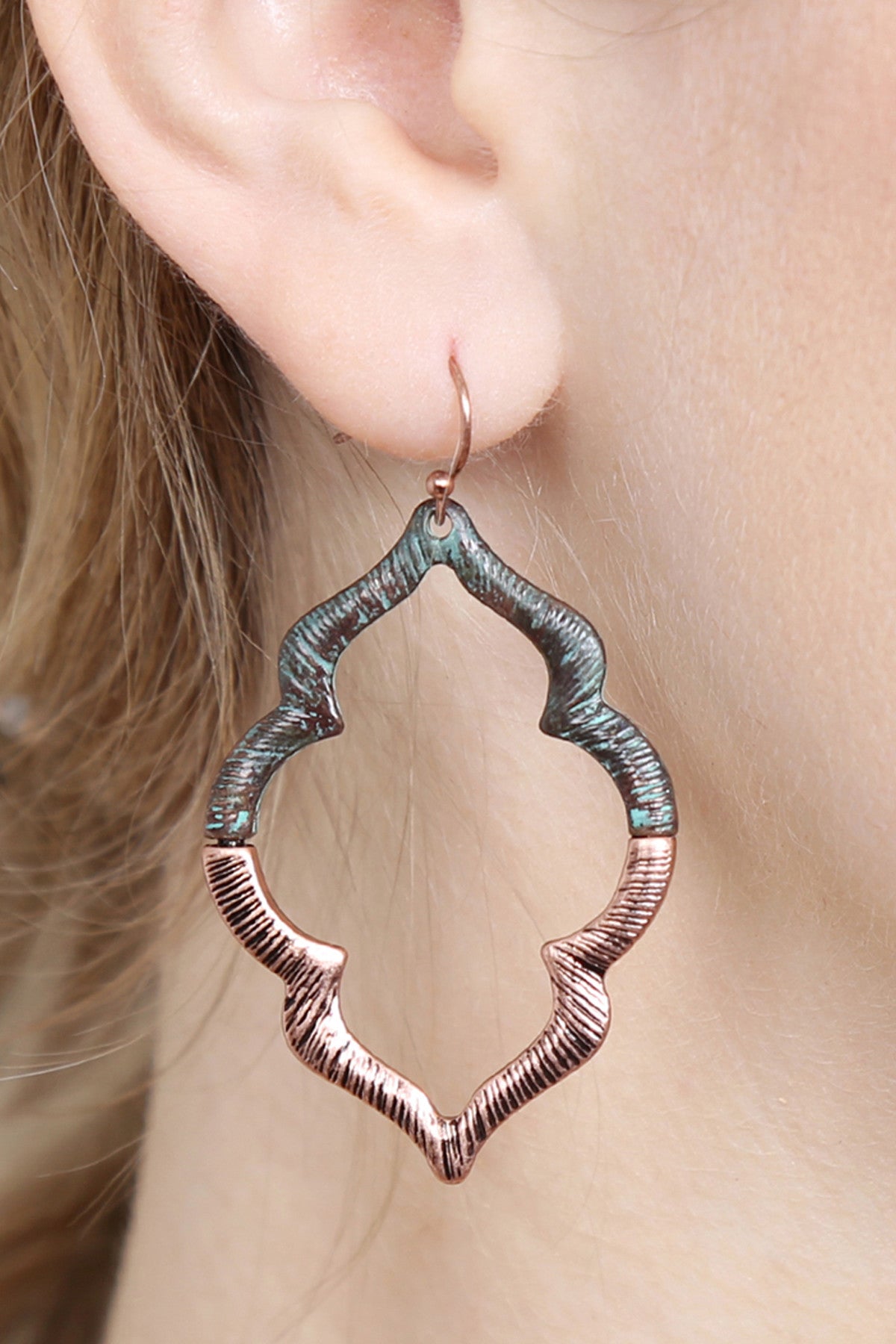 EMBELLISHED MARQUISE CAST EARRINGS