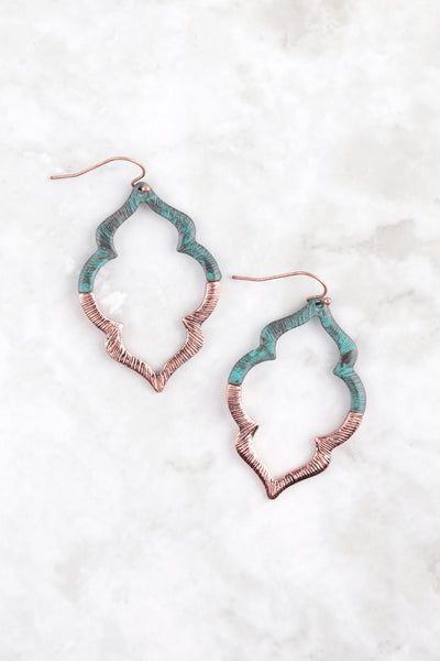 EMBELLISHED MARQUISE CAST EARRINGS