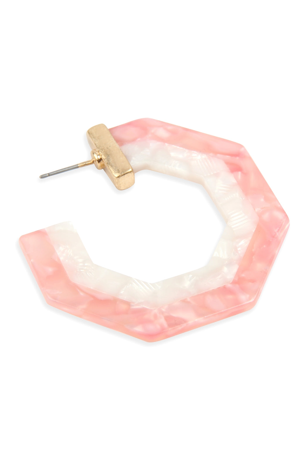 CAST POLYGON RESIN POST EARRINGS