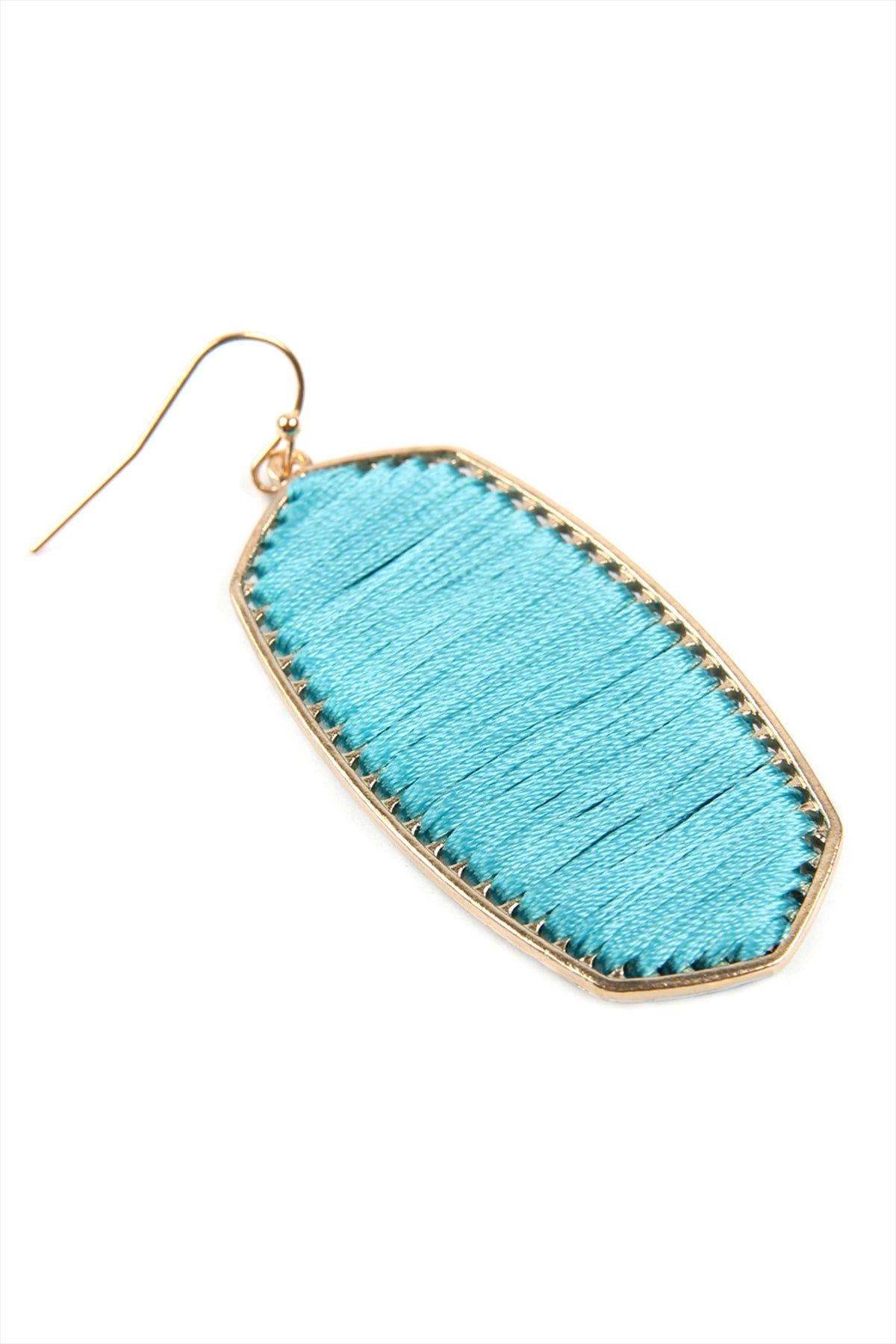 THREAD WRAPPED FISH HOOK EARRINGS