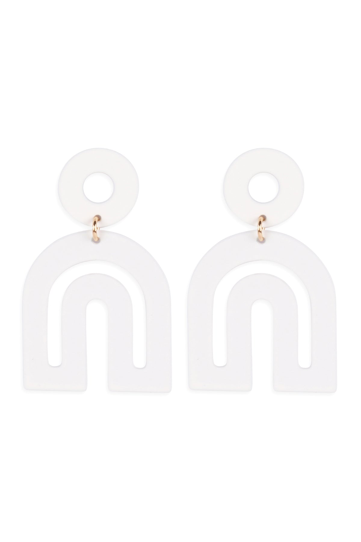 MODERN ARCH COLOR COATED EARRINGS (NOW $1.00 ONLY!)