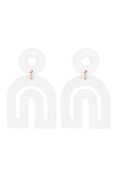 MODERN ARCH COLOR COATED EARRINGS (NOW $1.00 ONLY!)