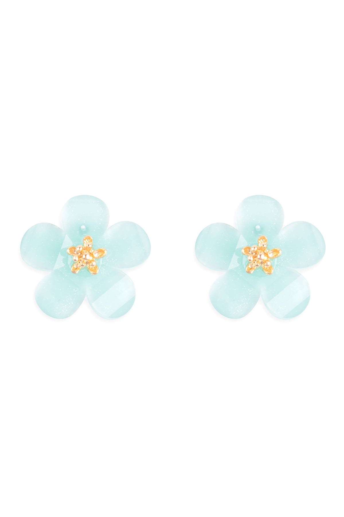 RESIN FLOWER STUD EARRINGSRESIN FLOWER STUD EARRINGS