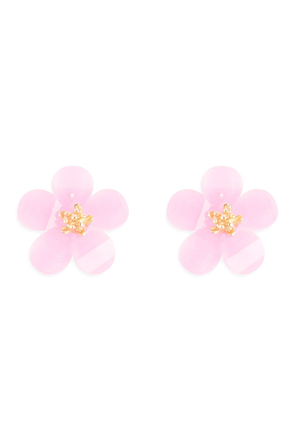 RESIN FLOWER STUD EARRINGSRESIN FLOWER STUD EARRINGS