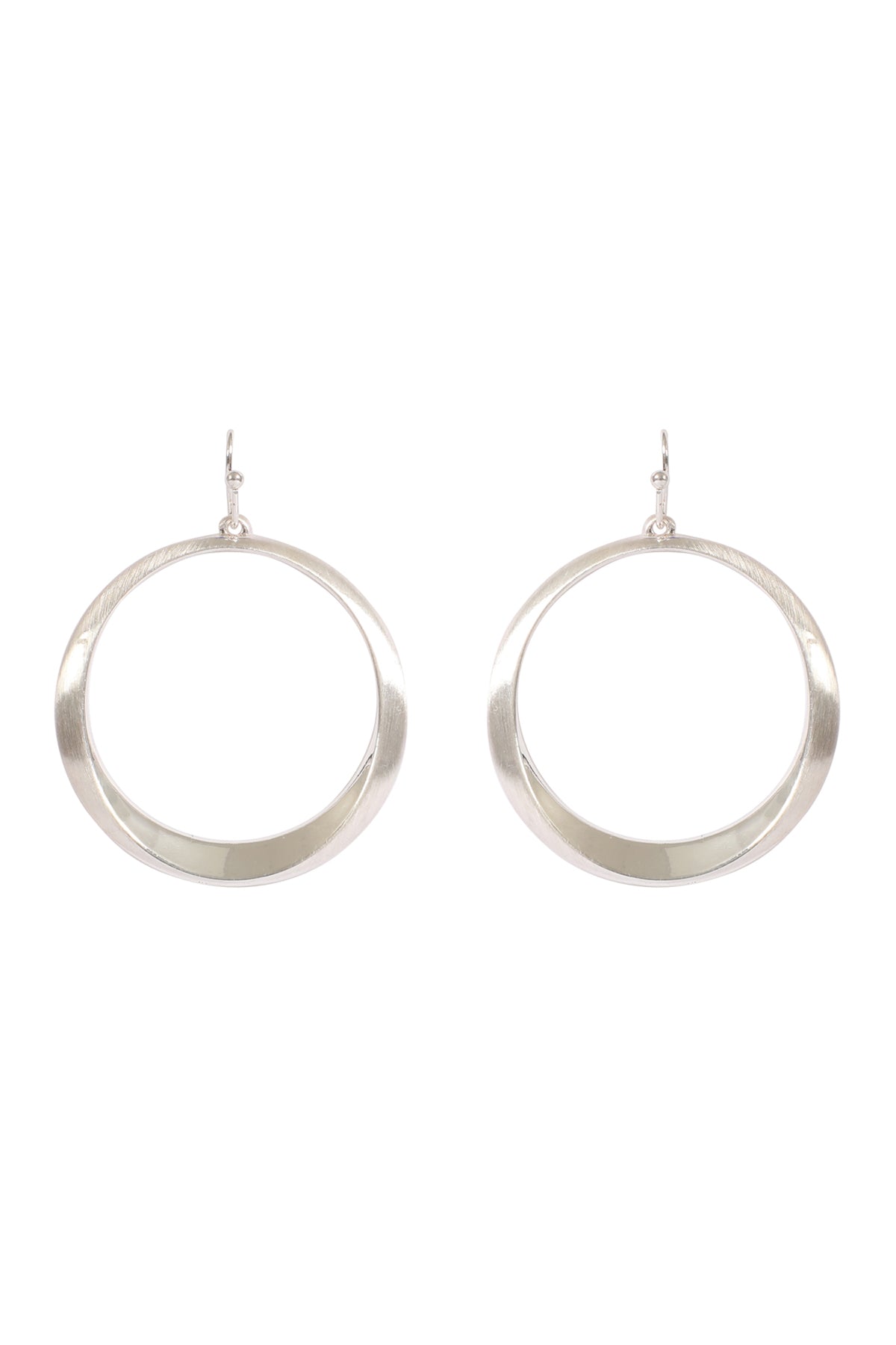 CIRCLE CAST HOOP DANGLE EARRINGS