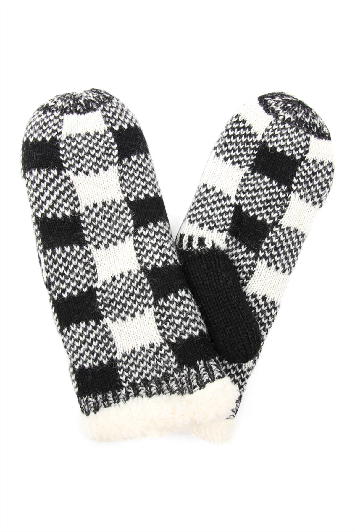 SHERPA BUFFALO PLAID MITTEN