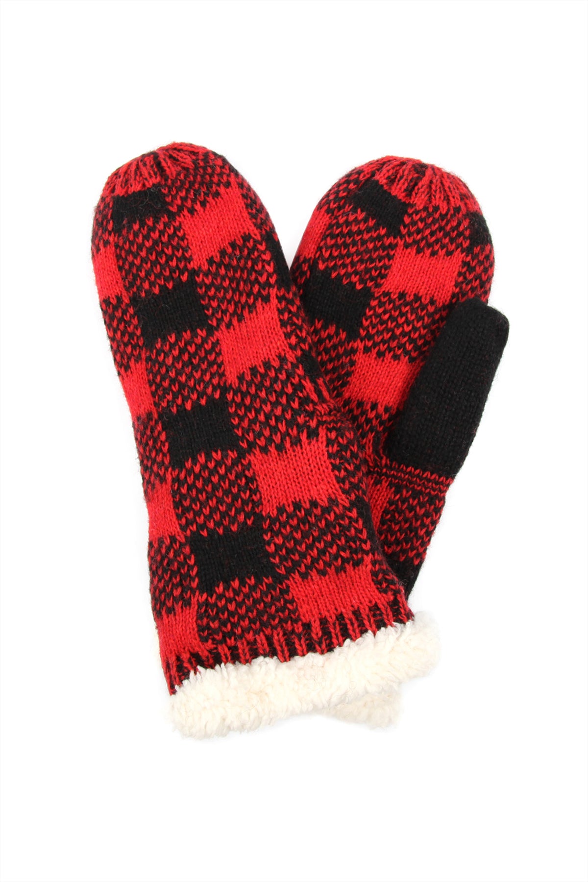 SHERPA BUFFALO PLAID MITTEN