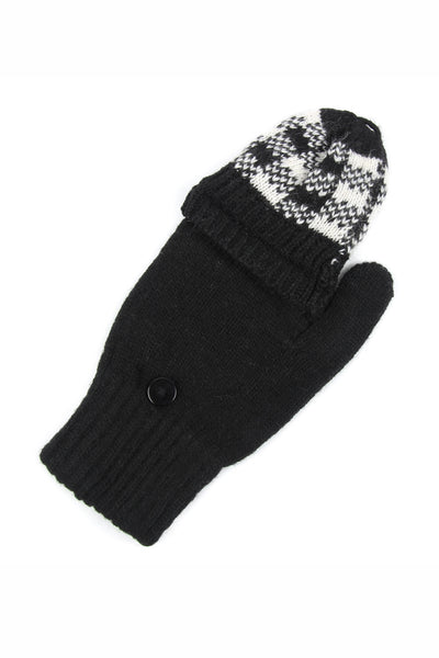 BUFFALO PLAID CONVERTIBLE GLOVES