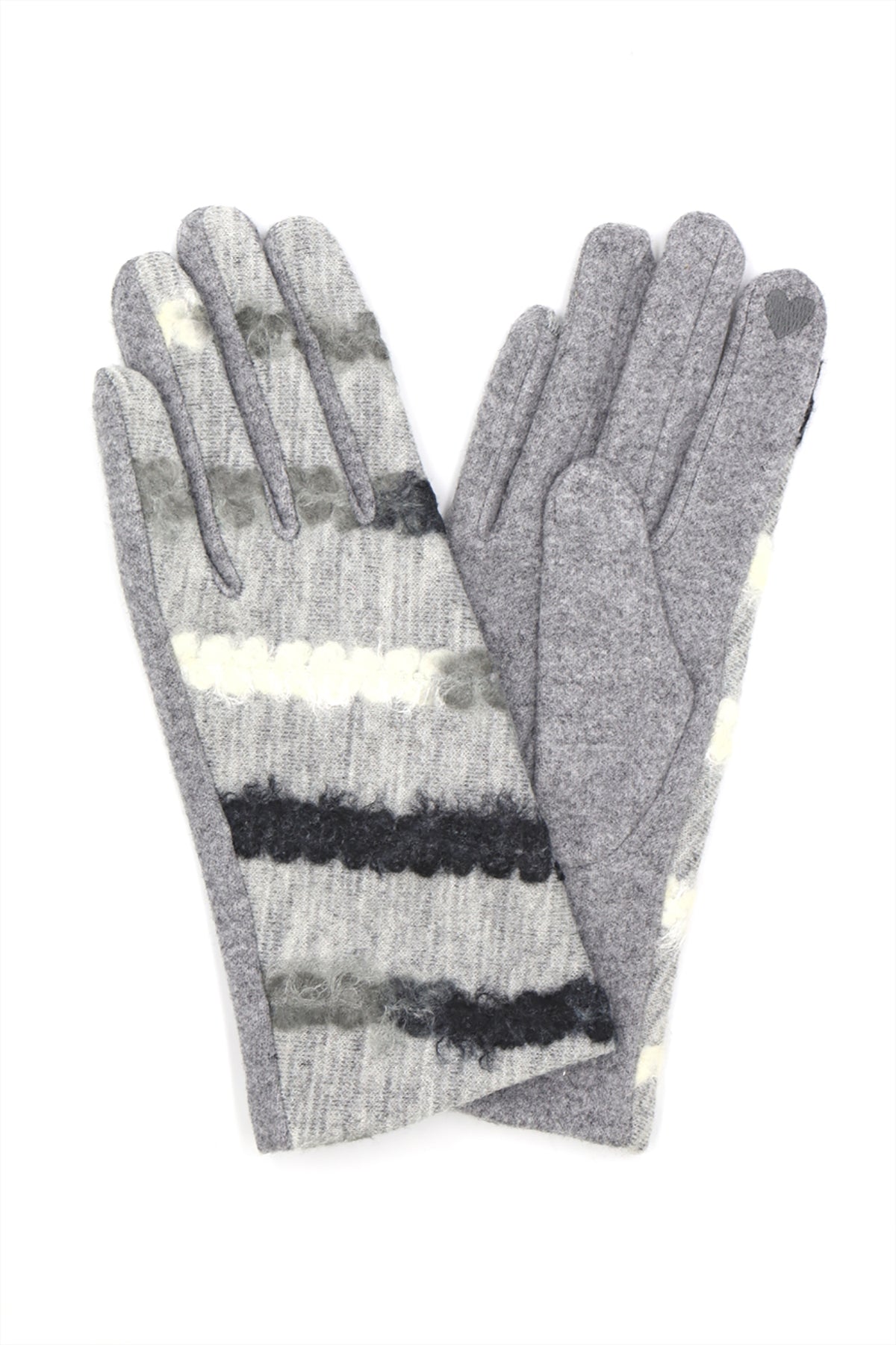 MULTI COLOR YARN PATTERN SMART TOUCH GLOVES