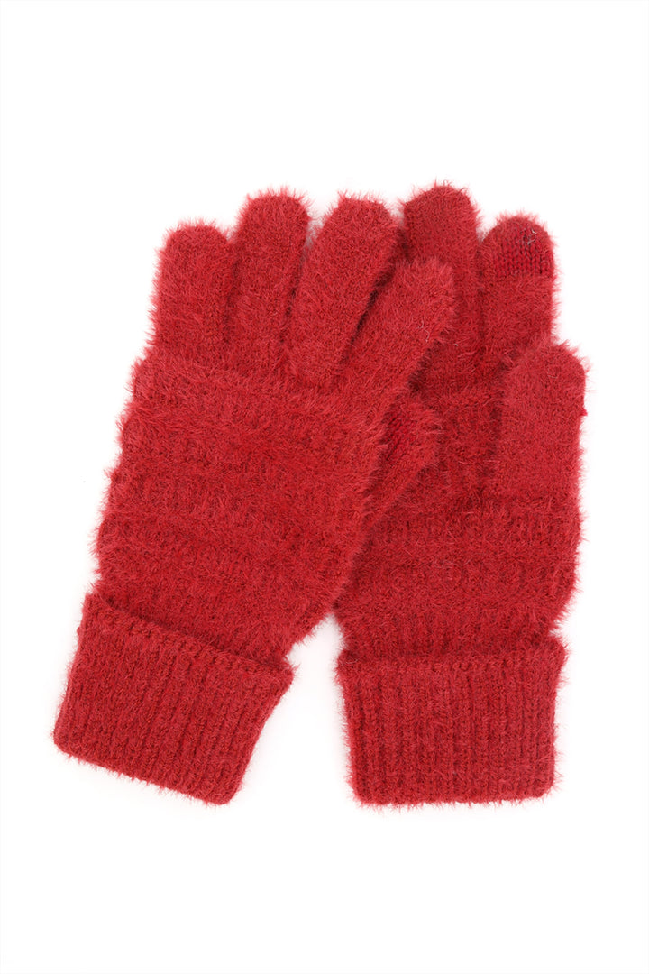 FUZZY CABLE KNIT SMART TOUCH GLOVES – MYS Wholesale