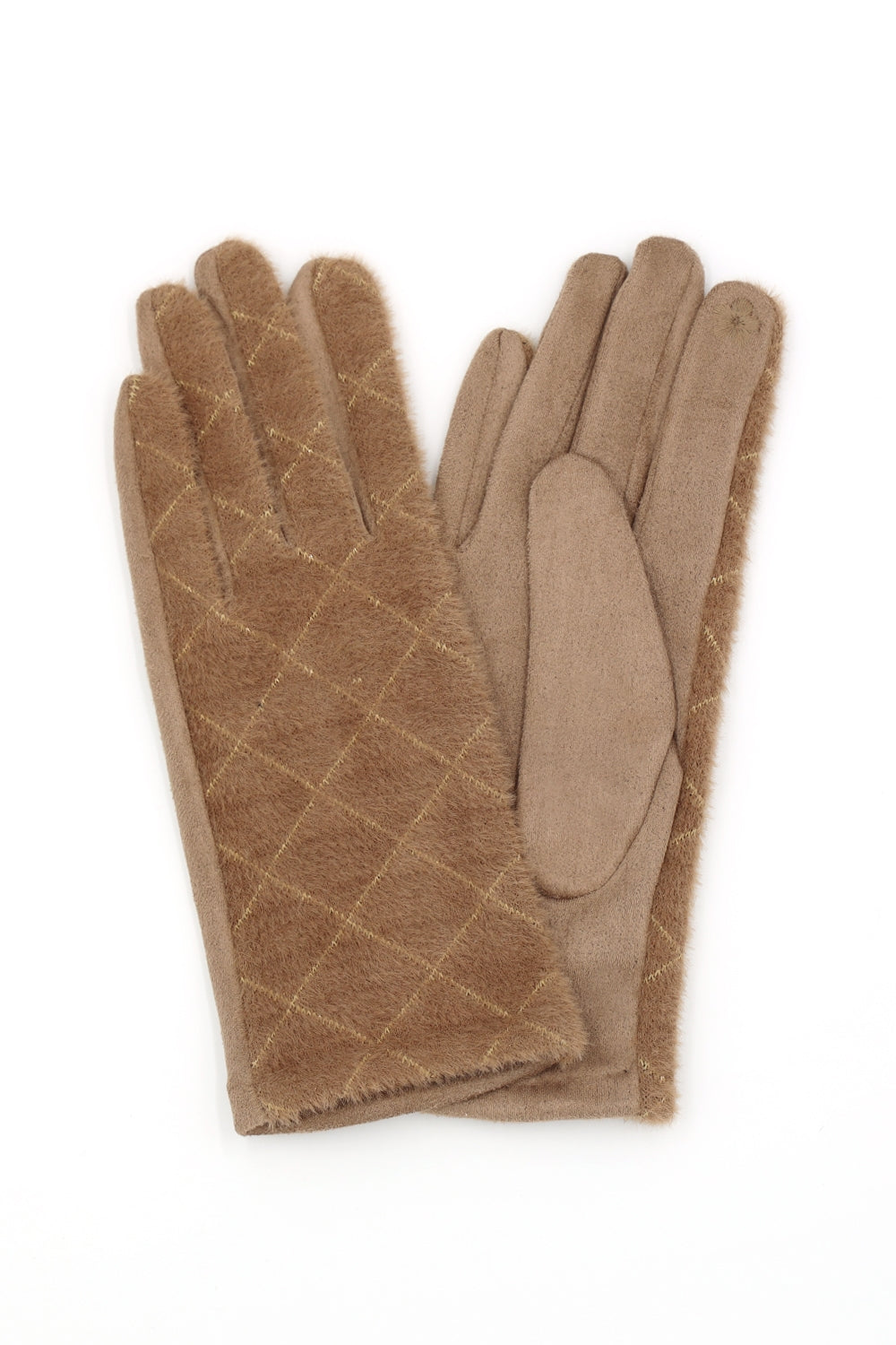 DIAMOND PATTERN SMART TOUCH GLOVES