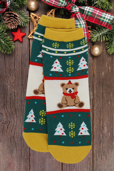 CHRISTMAS SOCKS SET 12PAIRS ( 4 DESIGN 3 PAIRS EACH )