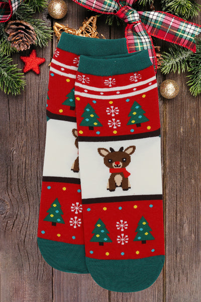 CHRISTMAS SOCKS SET 12PAIRS ( 4 DESIGN 3 PAIRS EACH )