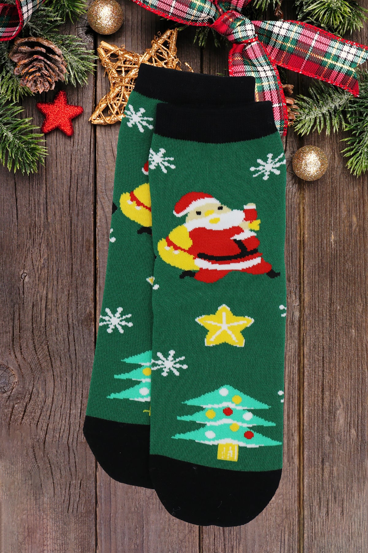 CHRISTMAS SOCKS SET 12PAIRS ( 4 DESIGN 3 PAIRS EACH )