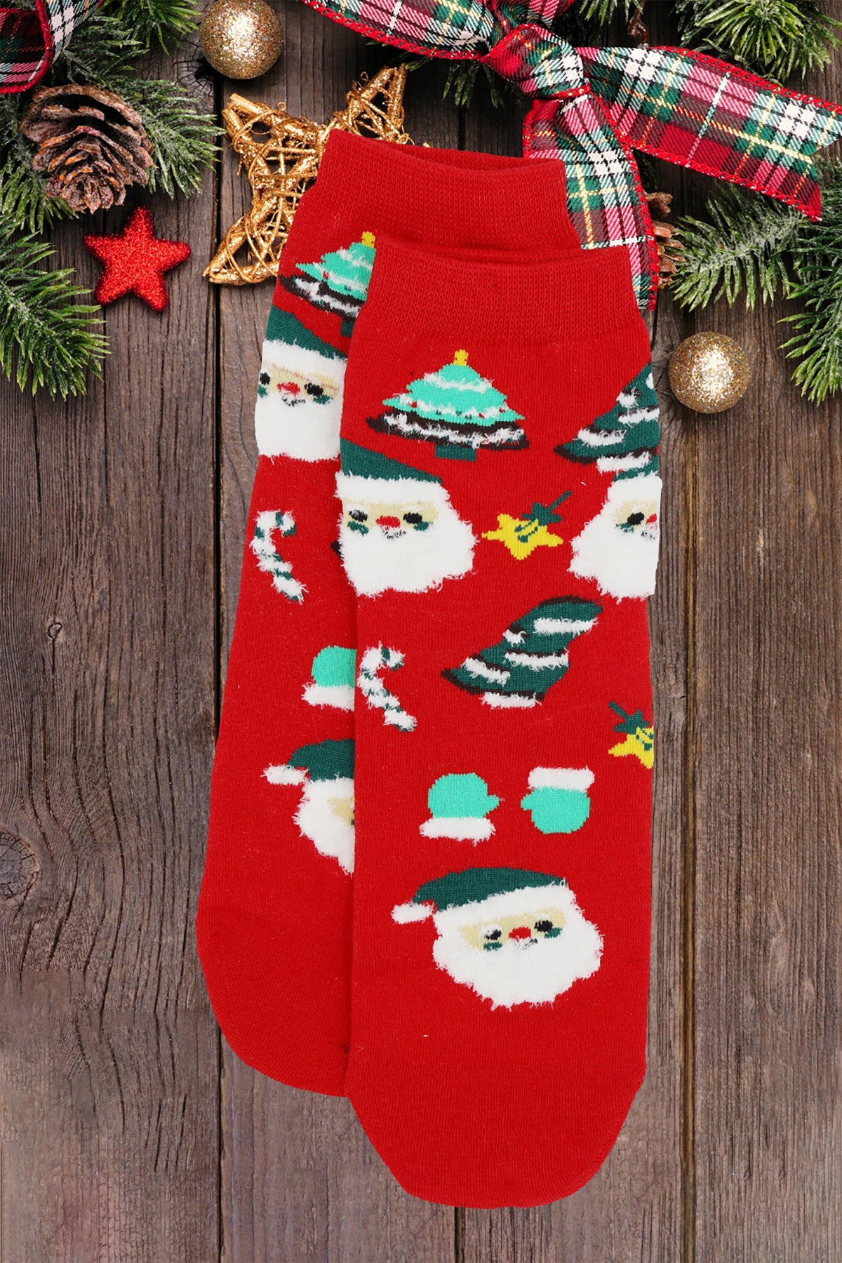 CHRISTMAS SOCKS SET 12PAIRS ( 4 DESIGN 3 PAIRS EACH )