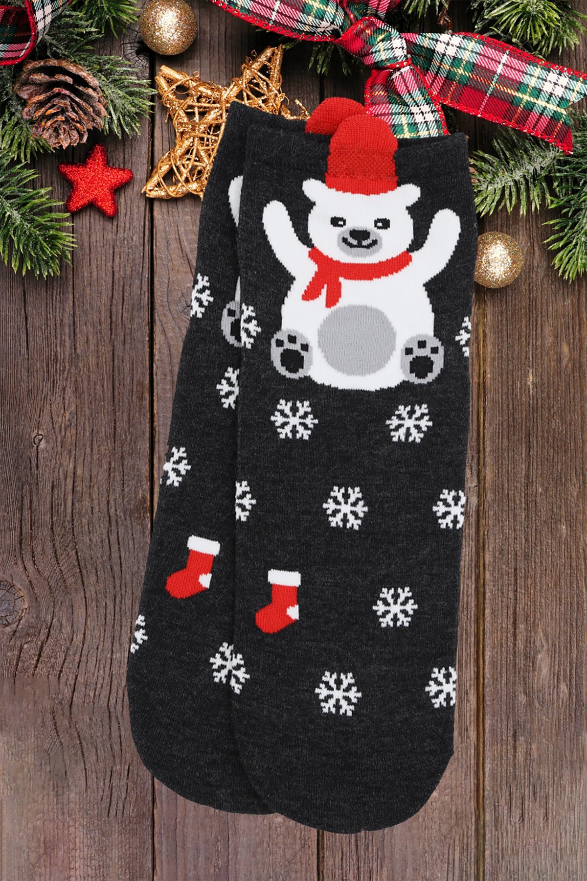 CHRISTMAS SOCKS SET 12PAIRS ( 4 DESIGN 3 PAIRS EACH )