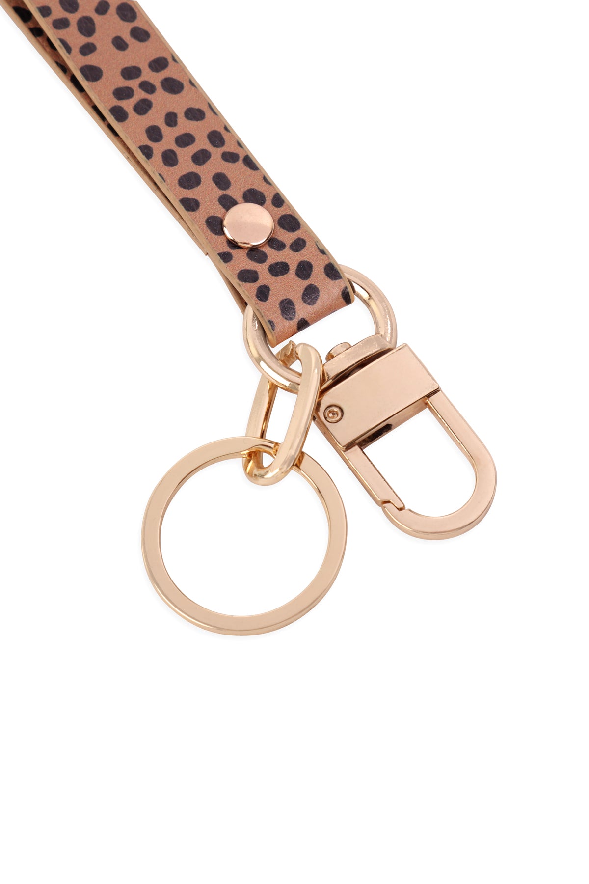 ANIMAL PRINT LOOP BAND KEYCHAIN