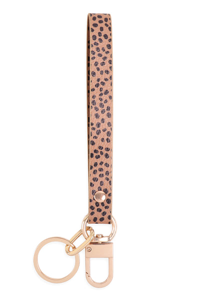 ANIMAL PRINT LOOP BAND KEYCHAIN