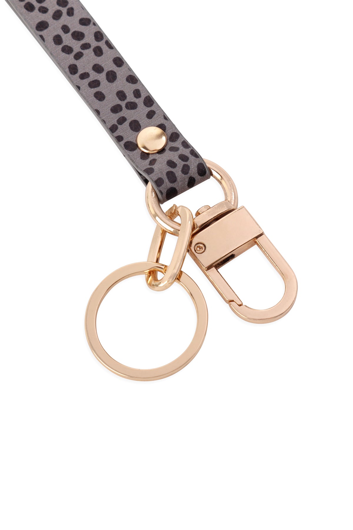 ANIMAL PRINT LOOP BAND KEYCHAIN