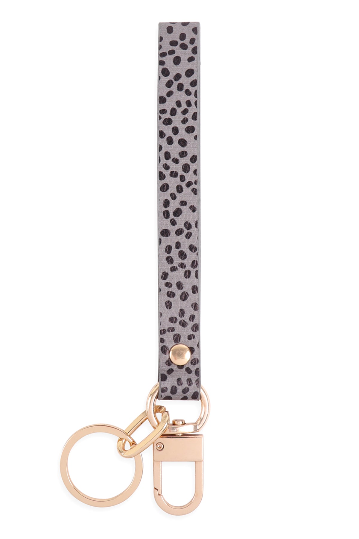 ANIMAL PRINT LOOP BAND KEYCHAIN