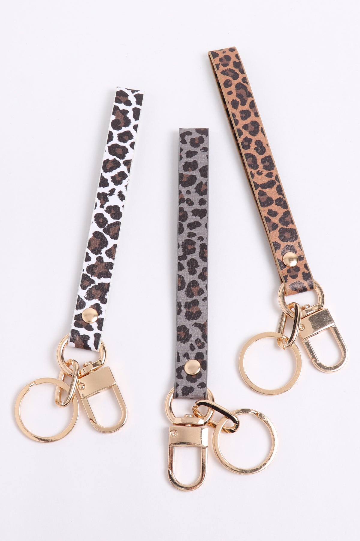 ANIMAL PRINT LOOP BAND KEYCHAIN