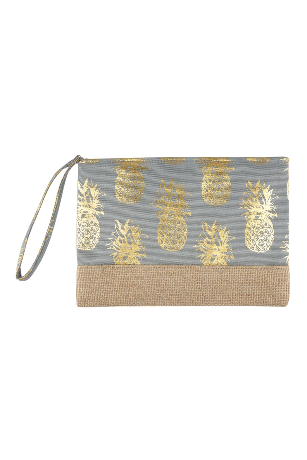 FOIL PINEAPPLE BEACH POUCH/6PCS