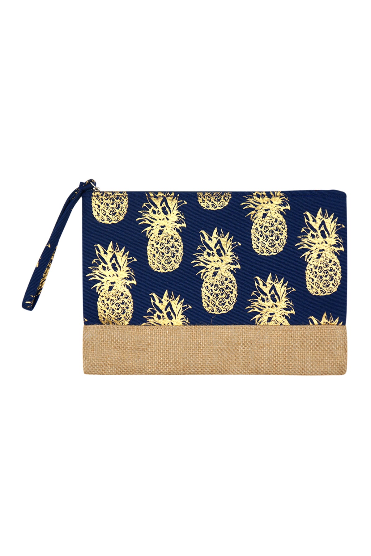 FOIL PINEAPPLE BEACH POUCH/6PCS