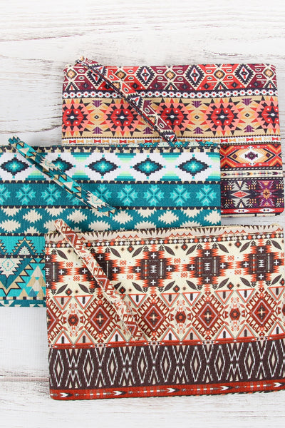 AZTEC PATTERN POUCH