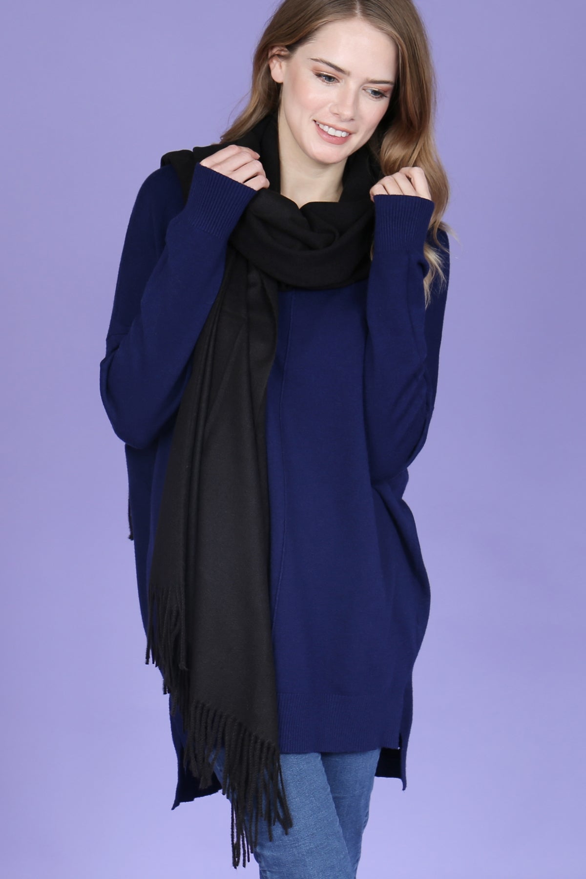 SUPER SOFT SOLID CASHMERE FEEL SCARF