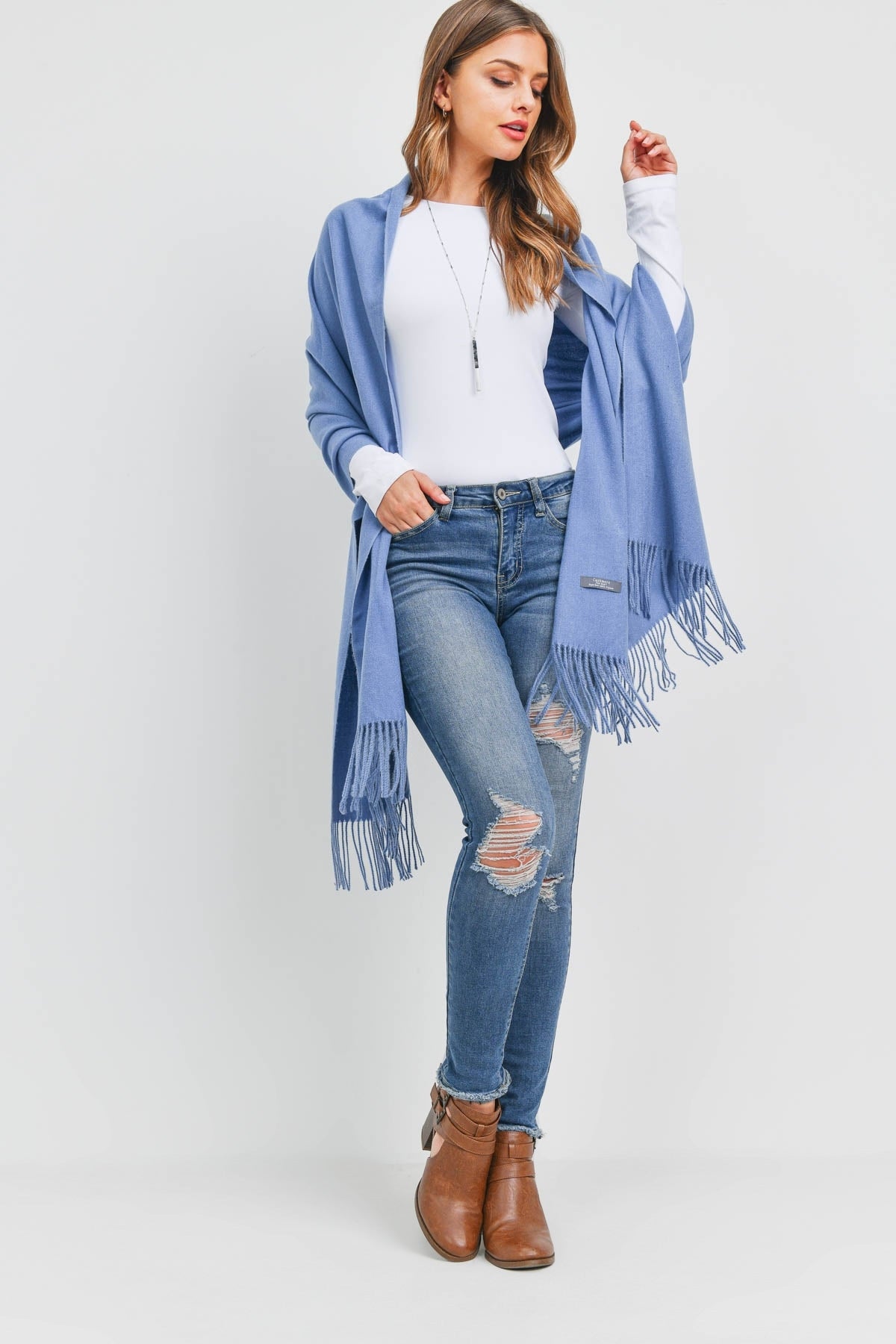 SUPER SOFT SOLID CASHMERE FEEL SCARF VISCOSE