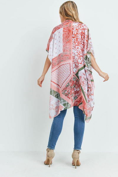 PAISLEY MULTI PRINT PATCH KIMONO