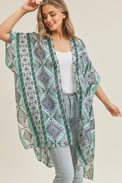 TRIBAL PATTERN KIMONO