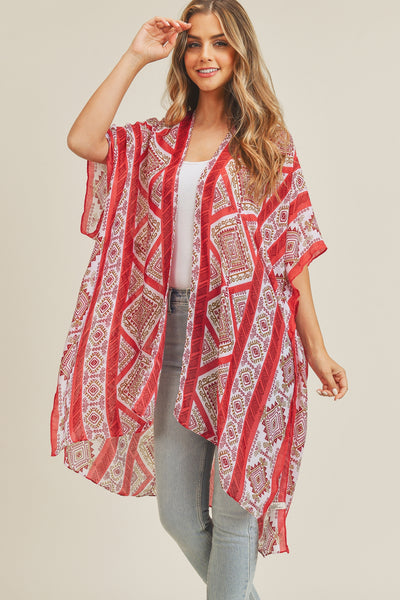TRIBAL PATTERN KIMONO