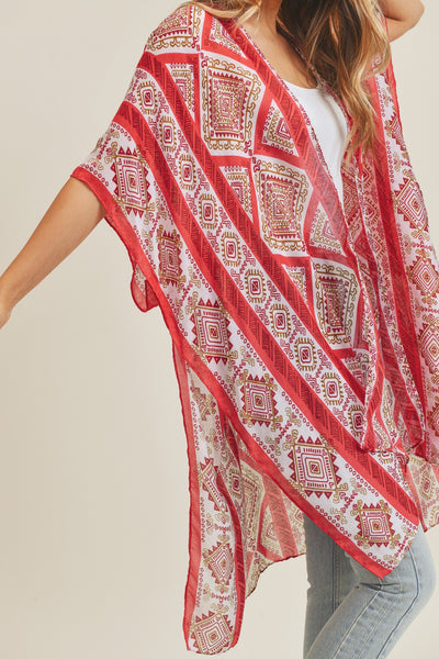 TRIBAL PATTERN KIMONO