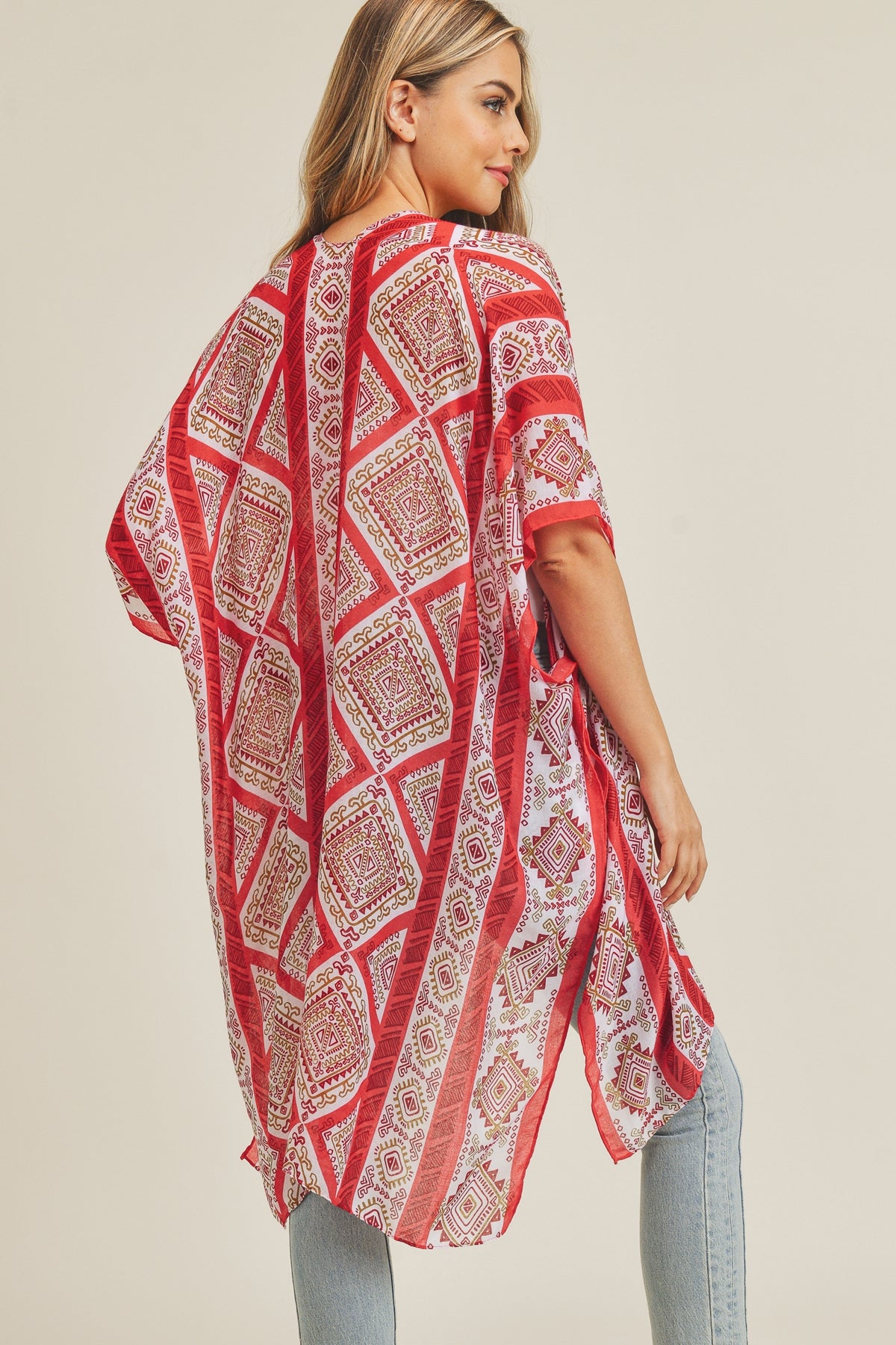 TRIBAL PATTERN KIMONO