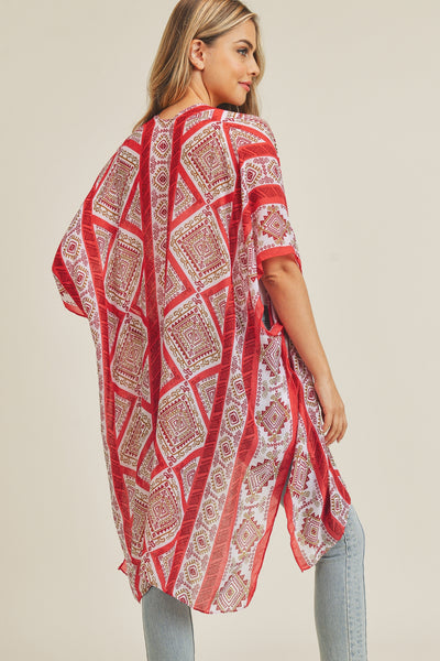 TRIBAL PATTERN KIMONO