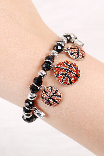 RONDELLE BEADS CHARM BRACELET/6PCS